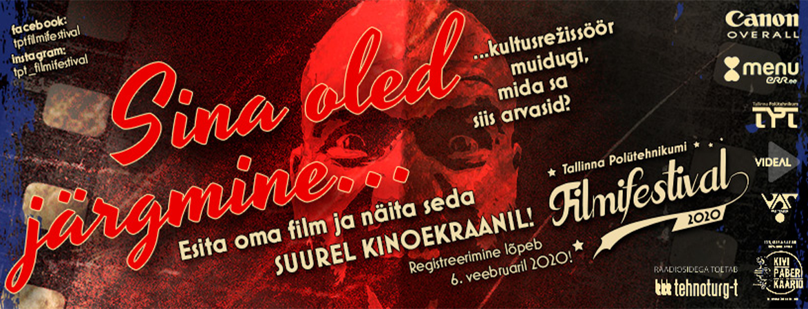 Viiendat juubelit tähistav Tallinna Polütehnikumi Filmifestival ootab uusi osalejaid!